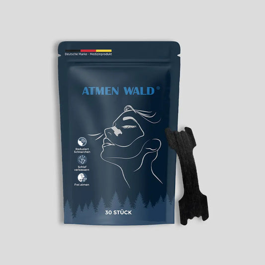 Atmenwald Nasal Strips: 30-piece pack for sports and sleep.