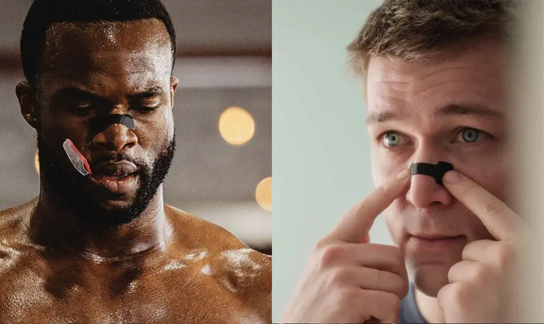 Strong adhesive nasal strips: Stays on during heavy sweating and sports.